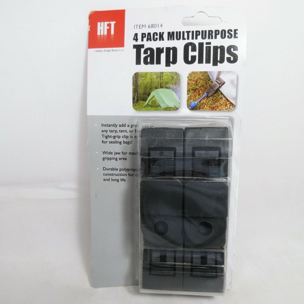 Tarp Clips 4 Pack Multipurpose HFT Sealed 68014